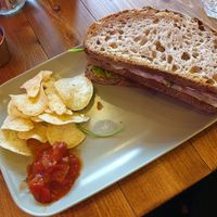 Club sandwich at The Old Gun Shop Café & Pantry in Lancaster