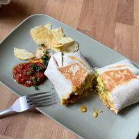 Breakfast burrito at The Old Gun Shop Café & Pantry in Lancaster