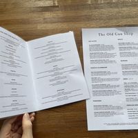 Menu 1  at The Old Gun Shop Café & Pantry in Lancaster