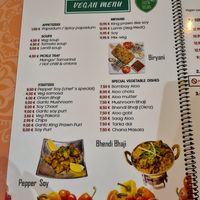 Vegan menu page 1 at Torviscas Spice Village in Tenerife