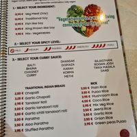 Vegan menu page 2 at Torviscas Spice Village in Tenerife