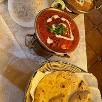Soy tikka masala with a chapati and boiled rice   at Torviscas Spice Village in Tenerife