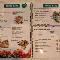 The menu in February 2025 at Torviscas Spice Village in Tenerife