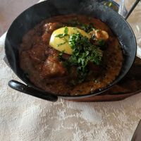 Vegan "lamb" Karahi at Torviscas Spice Village in Tenerife