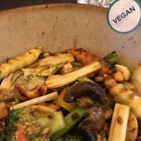 Cashew stir fry was yum!  at Giggling Squid in Bath