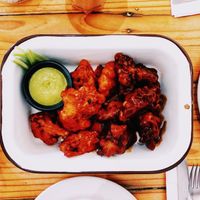 Cauliflower wings at Lúcuma in Guadalajara