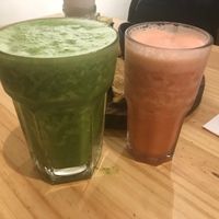 Huge fruit drinks at Lúcuma in Guadalajara