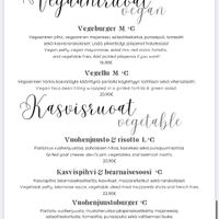 Menu July 2023  at Umpitunneli in Tornio