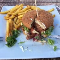 Vegan burger  at Umpitunneli in Tornio