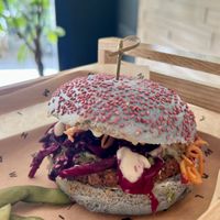 I Puffi burger  at Flower Burger in Palermo