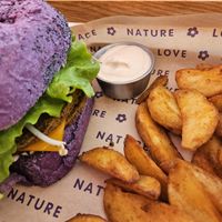 Flower burger at Flower Burger in Palermo