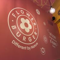 Inside  at Flower Burger in Palermo