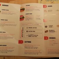 Menu at Flower Burger in Palermo