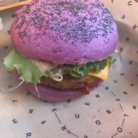 Cherry Bomb Burger at Flower Burger in Palermo