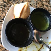 Nice sauces  at Himani in Astoria