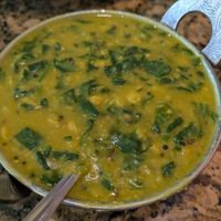 Spinach dal at Himani in Astoria