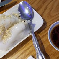 Steamed rice roll at Bodai Vegetarian in Brooklyn