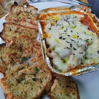 Lasagna at Vegano Oculto in Bogota