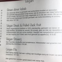 Menu at Chillers in Emmeloord