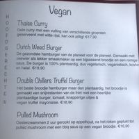 Menu at Chillers in Emmeloord