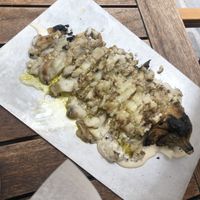 eggplant with tahini at Miznon in Vienna