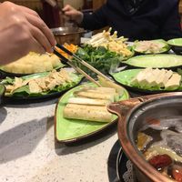 Vegan banquet at Yī Yè Yī Shìjiè - Vegan Hotpot in Shanghai