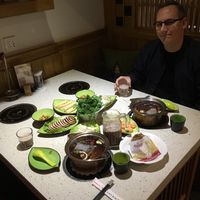 This was a set meal for two people at Yī Yè Yī Shìjiè - Vegan Hotpot in Shanghai