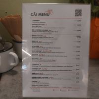 menu at Cai Kitchen in Hamburg