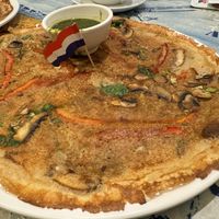 Savory pesto with vegetables  at Pancakes - Berenstraat in Amsterdam