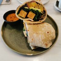 Vegan burrito at Comoba in Lisbon