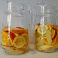 Fruit water at Comoba in Lisbon