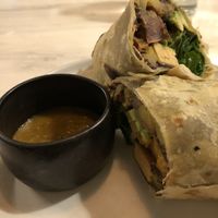 Breakfast burrito  at Comoba in Lisbon