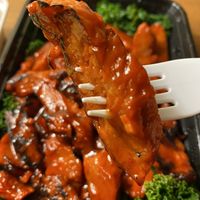 Vegan BBQ ribs at Pinellia in South Bend