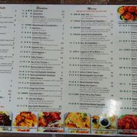 Menu 1/2 at Pinellia in South Bend