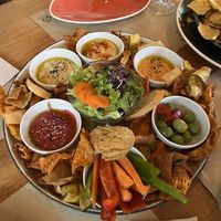 Mezze platter   at Sa Garrofa in Begur