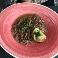 Ragout de seitan y shiitake - vegan at Sa Garrofa in Begur