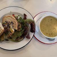 The Mediterranean Vegan and Vegan Corn and Potato Chowder   at Manzanita Market in Taos