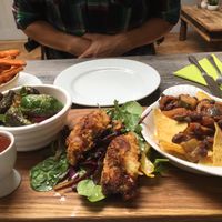 Vegan sharing platter at Browns Kitchen in Sidmouth