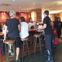 Lots of seating at Pret A Manger - South Kensington Tube in South West London