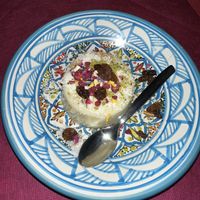 Coconut milk pudding  at Frary's in Venice