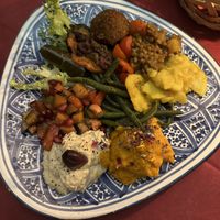 Vegan mezze starters  at Frary's in Venice