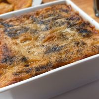 Lasagna at Namaste Coffee in Lima