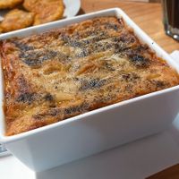 Lasagna at Namaste Coffee in Lima