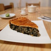 Delicioso Pastel de Acelga at Namaste Coffee in Lima