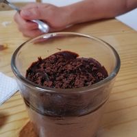 Chocolate cheese cake at Namaste Coffee in Lima