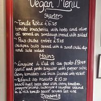 The Vegan Menu (August 2018) at Le Mistral in Wirksworth