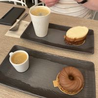 Noisette and triple chocolate cakes   at Amour Patisserie Vegetale in Nice