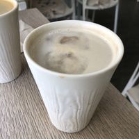 Iced coffee with soy milk   at Amour Patisserie Vegetale in Nice