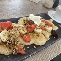 Pancakes! Amazing!  at Amour Patisserie Vegetale in Nice