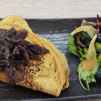 Omlette at Amour Patisserie Vegetale in Nice